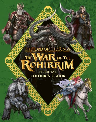Cover image for The Lord of the Rings: The War of the Rohirrim Official Colouring Book - Warner Bros.