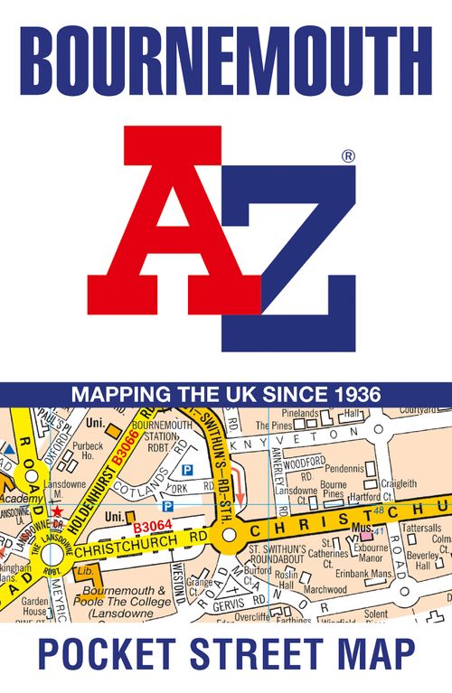 Bournemouth A-Z Pocket Street Map, Non-Fiction, Map, A-Z Maps