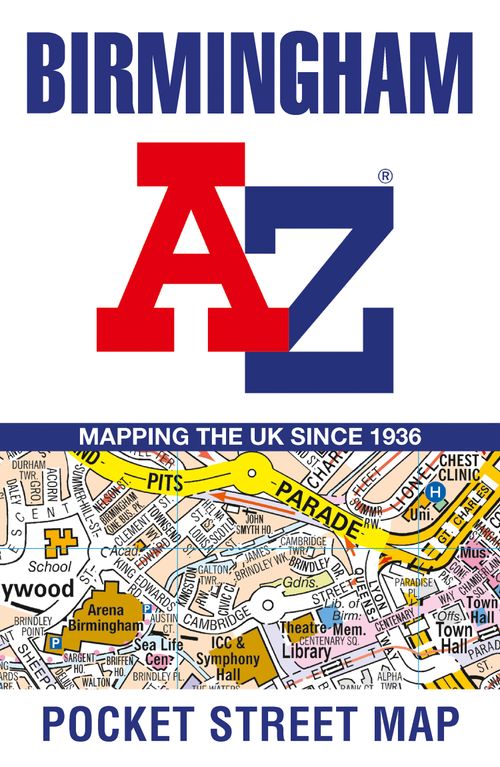 Birmingham A-Z Pocket Street Map, Non-Fiction, Map, A-Z Maps