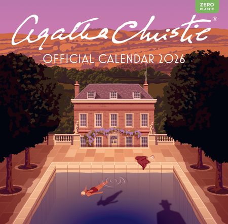 Cover image for Agatha Christie Calendar 2026 - Agatha Christie, Illustrated by Stephen Millership