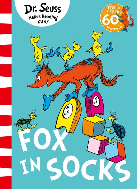 Cover image for Fox in Socks: 60th anniversary edition - Dr. Seuss, Illustrated by Dr. Seuss