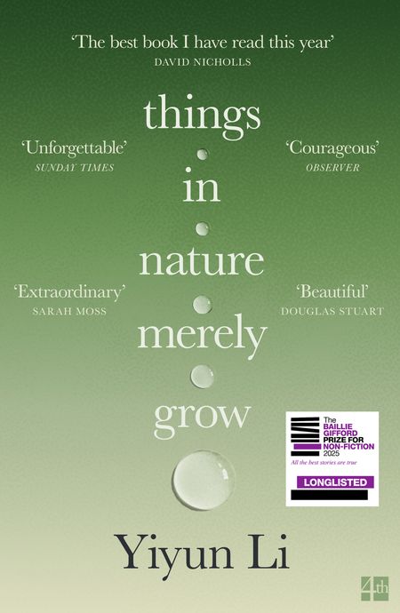 Cover image for Things in Nature Merely Grow - Yiyun Li