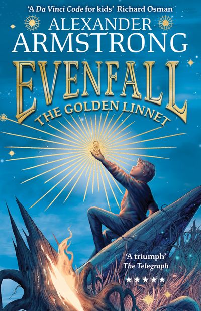 Cover image for Evenfall - Evenfall: The Golden Linnet (Evenfall): Special Waterstones Exclusive edition - Alexander Armstrong, Illustrated by Tom Roberts