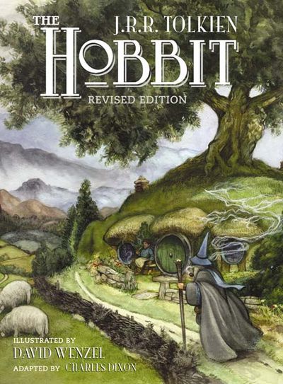 Cover image for The Hobbit: Graphic Novel edition - J. R. R. Tolkien, Illustrated by David Wenzel