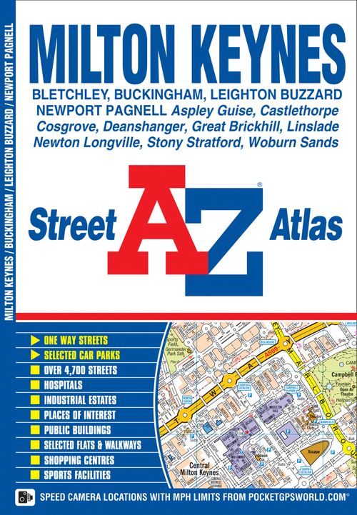 Milton Keynes A-Z Street Atlas, Sports, Hobbies & Travel, Paperback, A-Z Maps