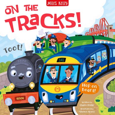 Cover image for Busy Machines - On the Tracks! (Busy Machines) - Miles Kelly