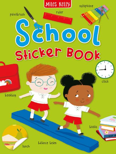 Cover image for School Sticker Book - Miles Kelly