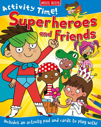 Cover image for Activity Time Superheros - Miles Kelly