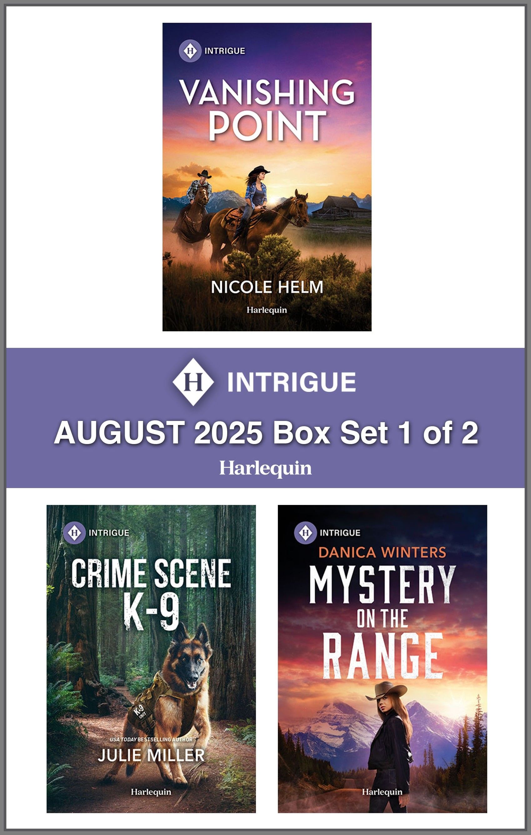 Harlequin Intrigue August 2025 - Box Set 1 of 2